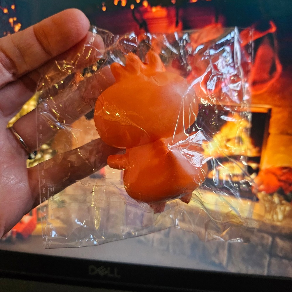 Mini Orange Dragon Monster Squishy from Japan! ULTRA RARE, New, NIP, No Tag - Picture 4 of 6